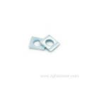 Blue white zinc square washers